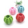 Pet toy food leaking ball dog play and exercise watermelon natural soft rubber food leaking device teeth cleaning and molaring elastic toy