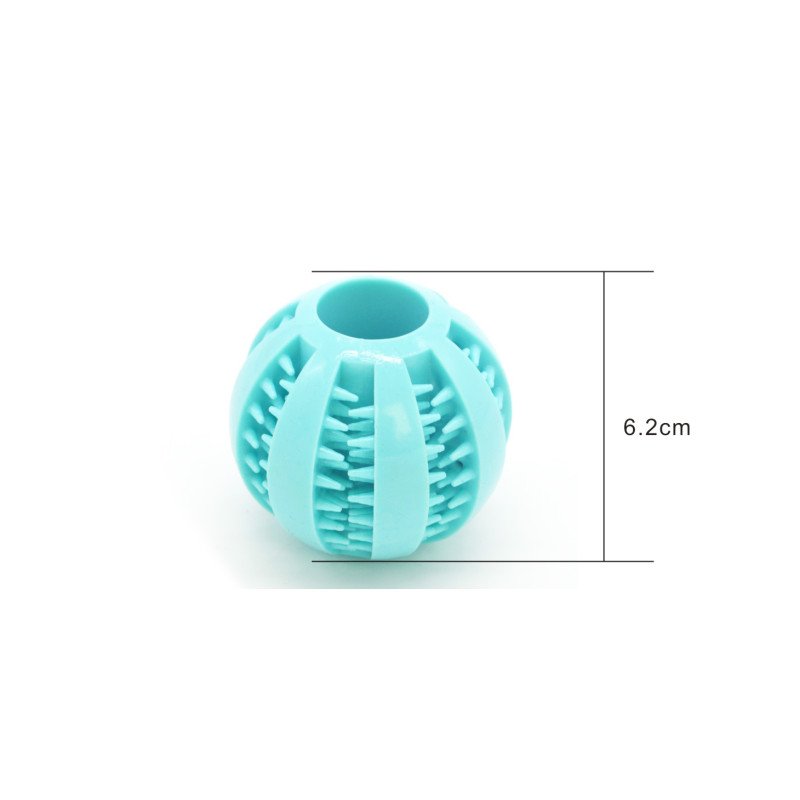 Pet toy food leaking ball dog play and exercise watermelon natural soft rubber food leaking device teeth cleaning and molaring elastic toy