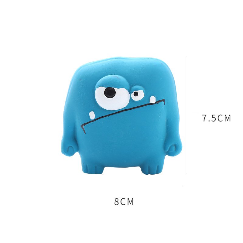 Latex big-eyed monster-shaped sound-resistant, bite-resistant and easy-to-clean dog toy