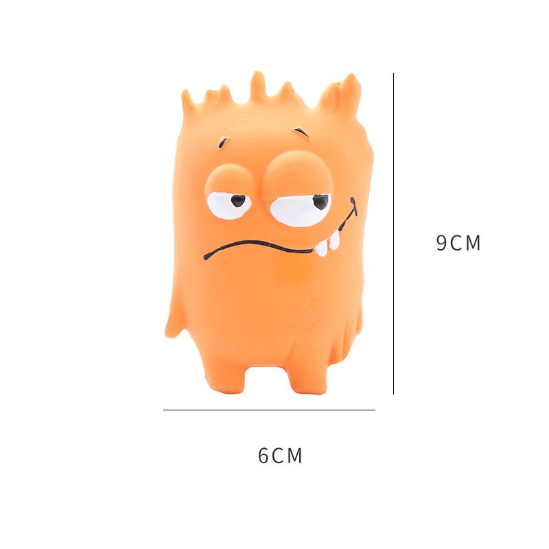 Latex big-eyed monster-shaped sound-resistant, bite-resistant and easy-to-clean dog toy