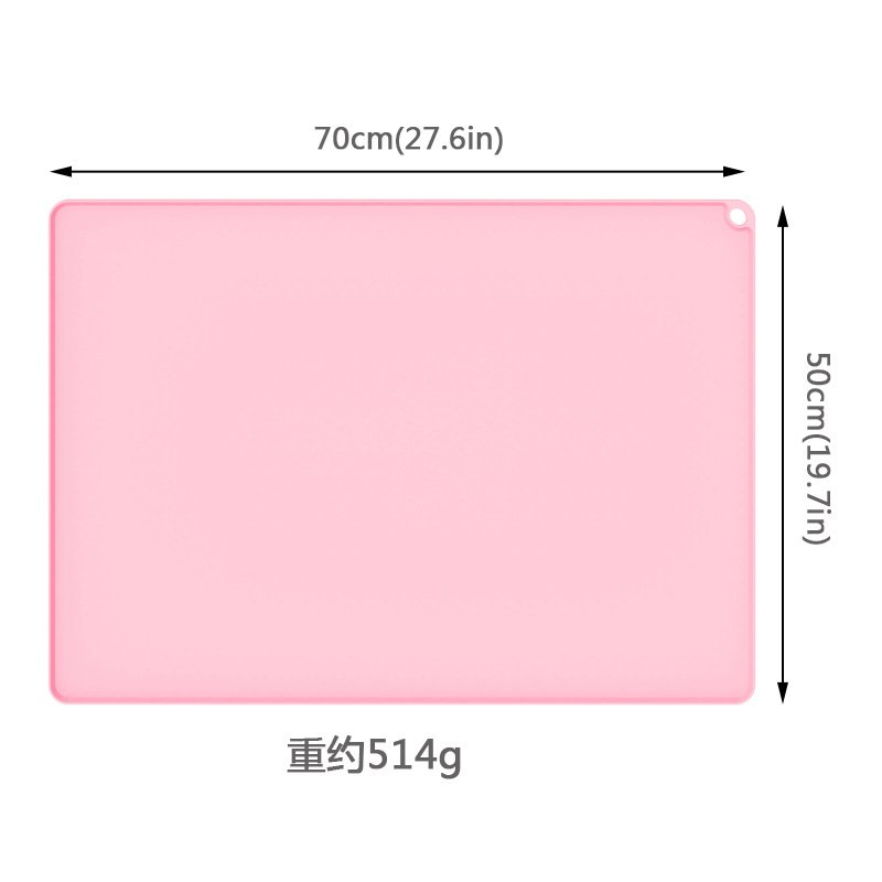 Anti-spill, anti-slip, waterproof, easy to clean daily necessities, pet silicone placemats, cat and dog mats, placemats