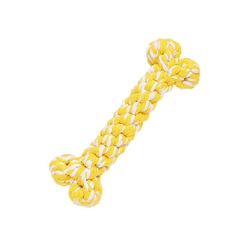 Pet Cotton Rope Toy Bone Shaped Dog Toy Customized Toy Resistant To Bite, Molar Teeth Cleaning Dog Toy