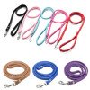 Dog leash leather multi-color pet leash small and medium dog leash