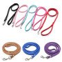 Dog leash leather multi-color pet leash small and medium dog leash