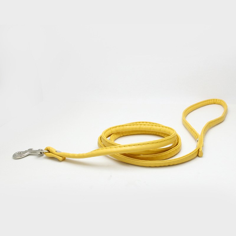 Dog leash leather multi-color pet leash small and medium dog leash