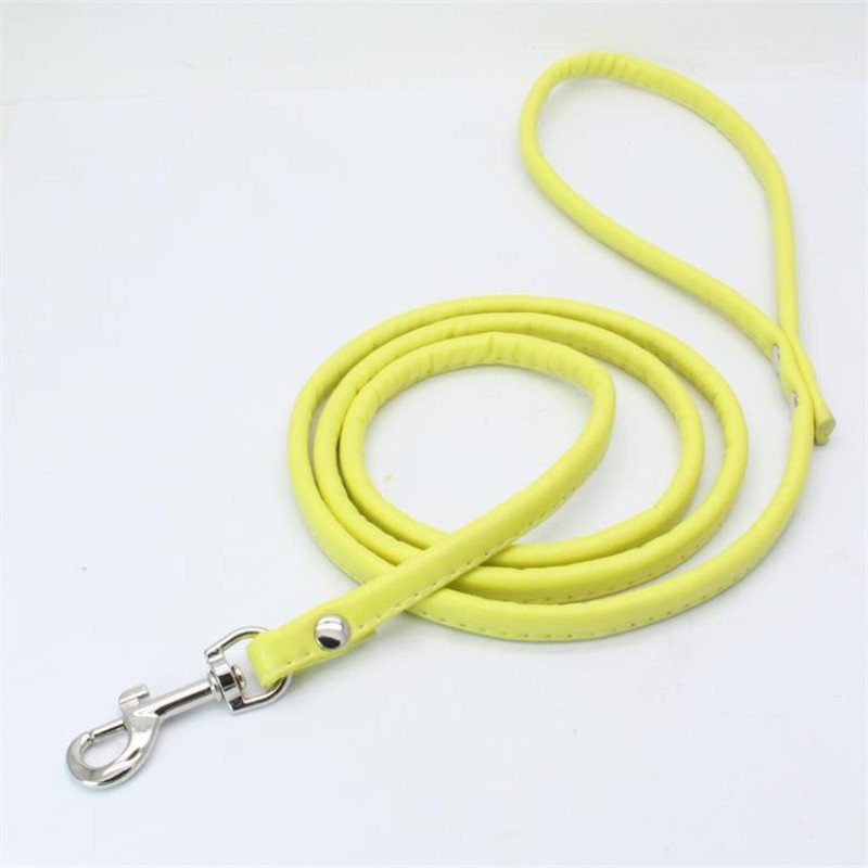 Dog leash leather multi-color pet leash small and medium dog leash