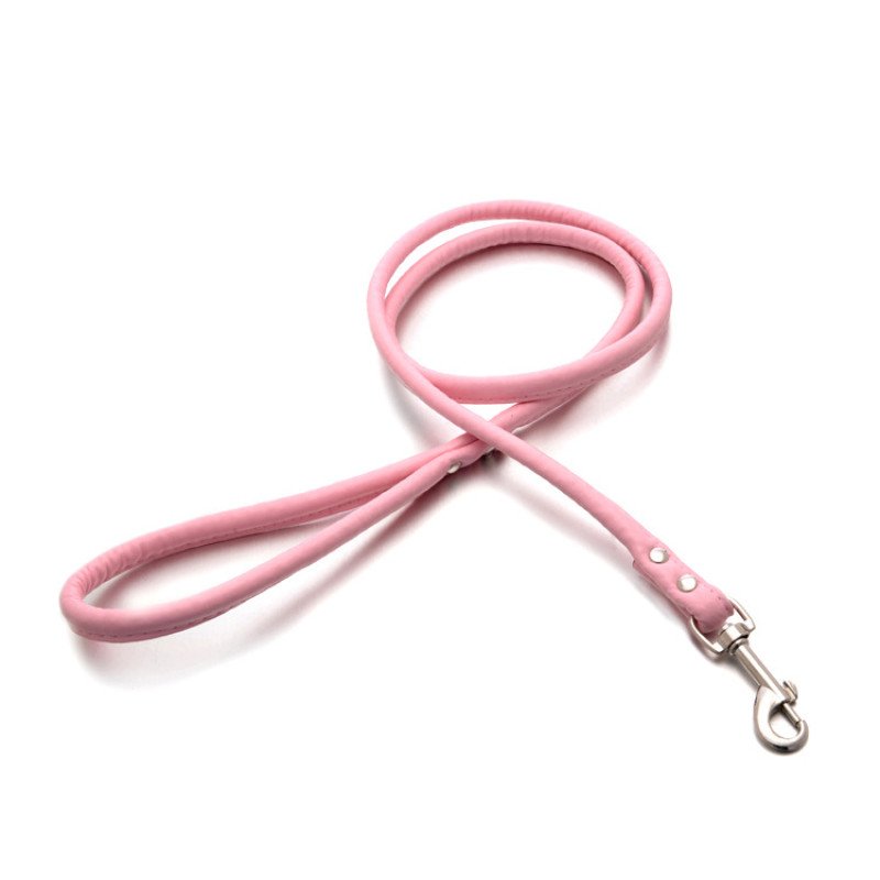 Dog leash leather multi-color pet leash small and medium dog leash