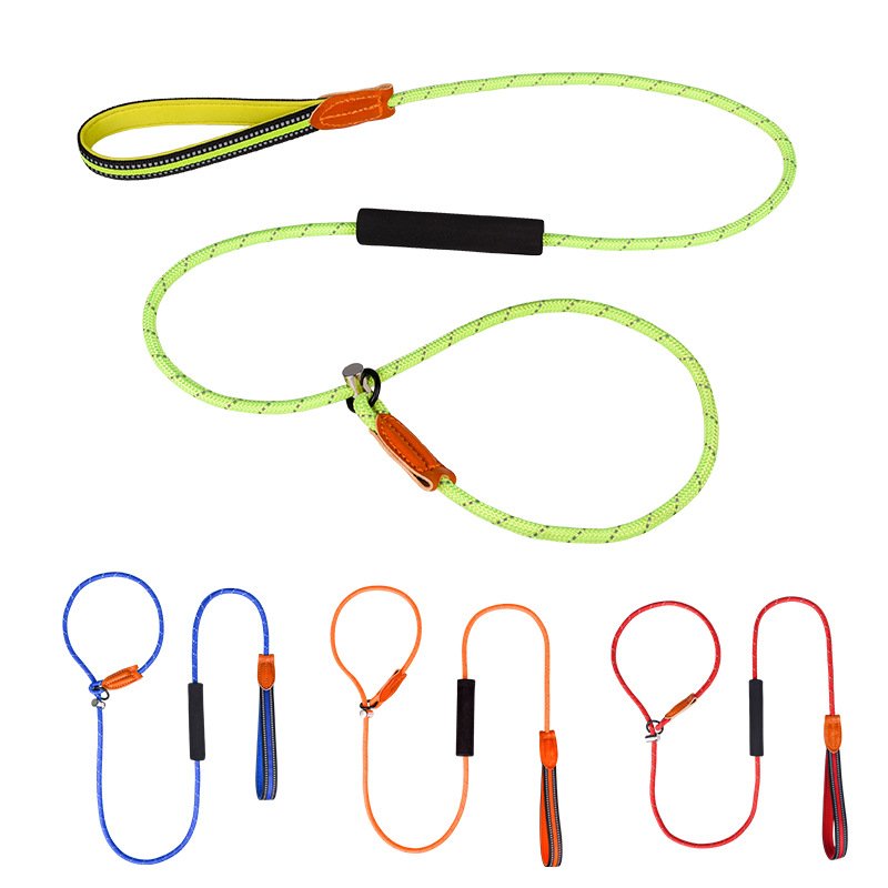 Dog leash Reflective dog leash medium and large pet leash dog training chain