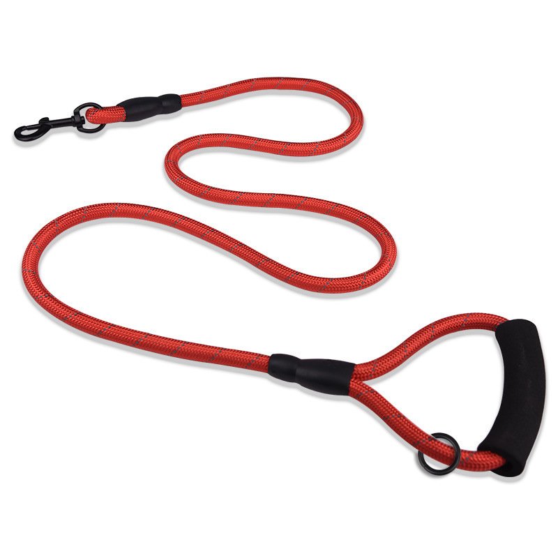 Reflective pet leash explosion-proof webbing dog leash anti-lost dog walking rope