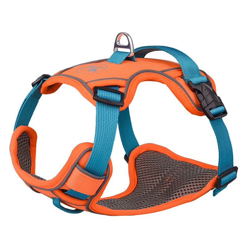 Pet harness reflective vest style dog harness small and medium dog leash