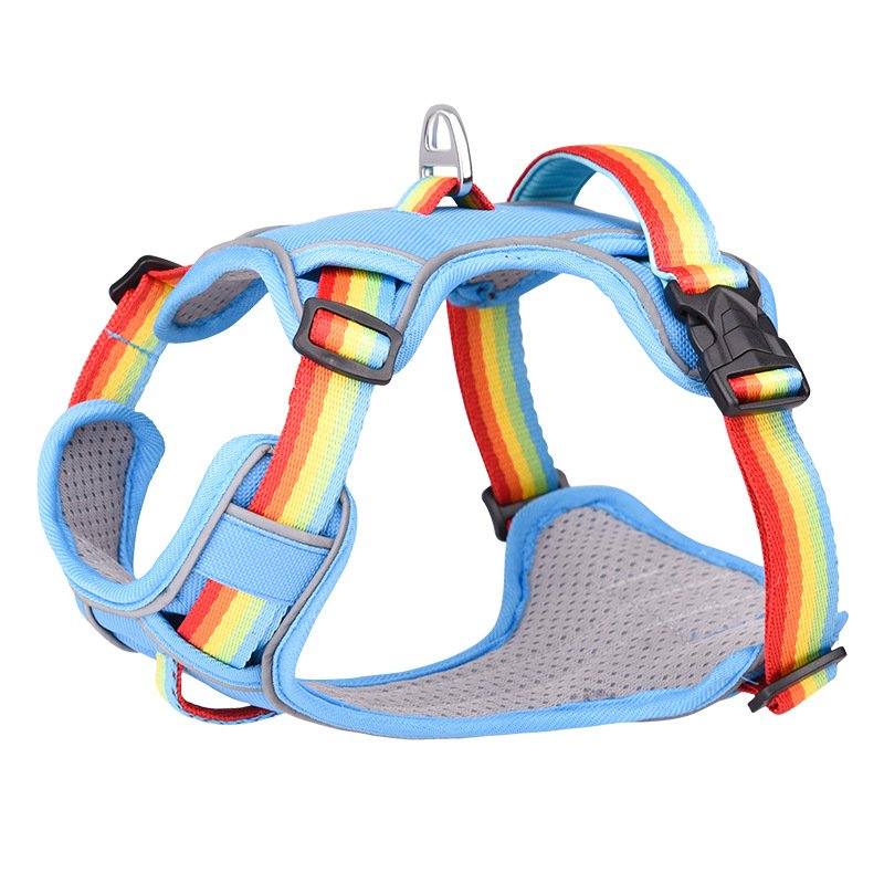 Pet harness reflective vest style dog harness small and medium dog leash