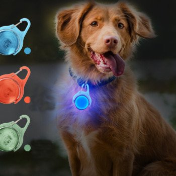 Dog pendant 360 degree rotating rechargeable pet light pet safety light dog walking light light pendant