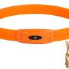 Dog Collar Dog Walking Safety Light Rechargeable LED Luminous Colorful Pet Luminous Neck 
circle water lamp