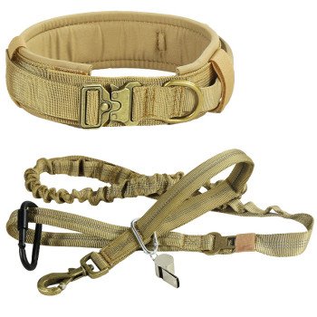 Nylon dog collar, dog leash, large and medium-sized dog army pet supplies, training dog leash set