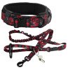 Nylon dog collar, dog leash, large and medium-sized dog army pet supplies, training dog leash set
