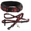 Nylon dog collar, dog leash, large and medium-sized dog army pet supplies, training dog leash set