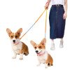Colorful pure cotton rope pet dog leash collar set for medium and large dogs