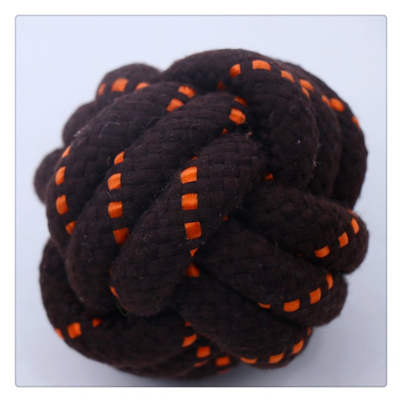 Teeth Cleaning Pet Cotton Rope Teeth Grinding Resistant Bite Braided Dog Toy Gnawing Rope Knot Dog Toy Supplies Wholesale Set