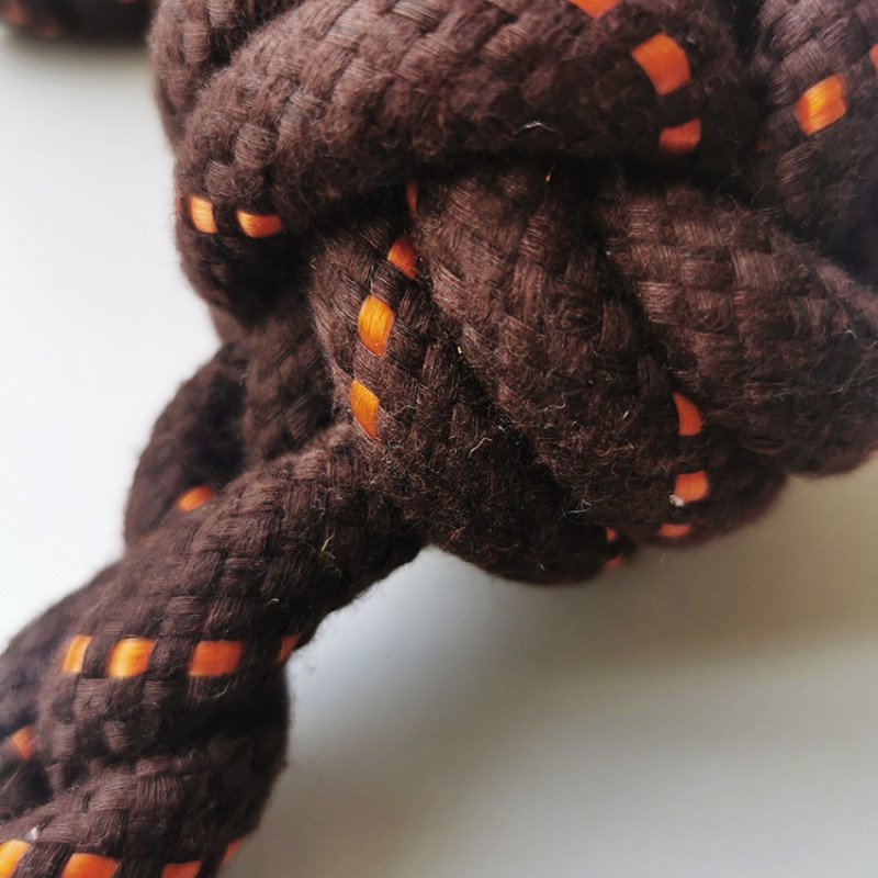 Teeth Cleaning Pet Cotton Rope Teeth Grinding Resistant Bite Braided Dog Toy Gnawing Rope Knot Dog Toy Supplies Wholesale Set