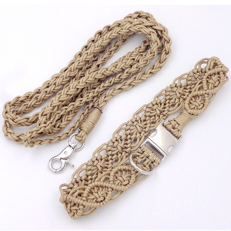 DIY hand-woven paracord dog collar pet supplies 25mm woven pet cat and dog collar buckle