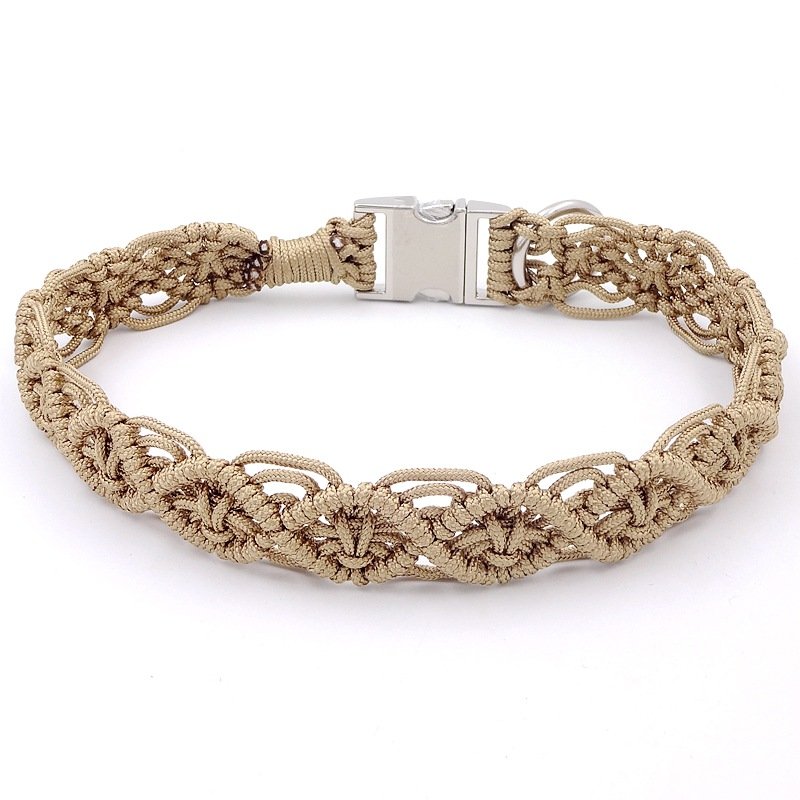 DIY hand-woven paracord dog collar pet supplies 25mm woven pet cat and dog collar buckle
