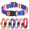 Printed flower pet collar x medium and large dog collar