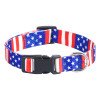 Printed flower pet collar x medium and large dog collar