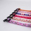 Printed flower pet collar x medium and large dog collar