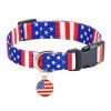 Printed flower pet collar x medium and large dog collar