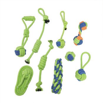 Pet dog cotton rope set dog bite-resistant and molar woven dog toys supplies teeth cleaning pet play 
Tool