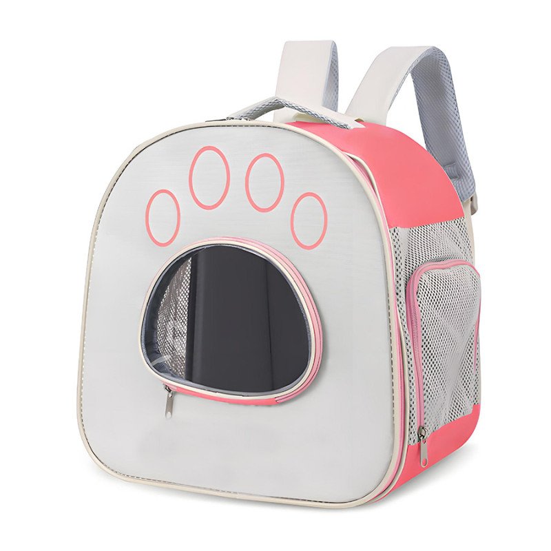 Foldable breathable cat bag, portable pet bag when going out, large capacity portable backpack cat bag