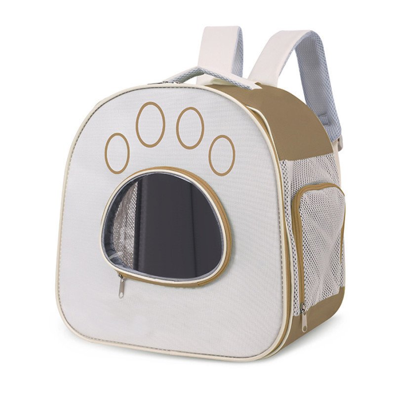 Foldable breathable cat bag, portable pet bag when going out, large capacity portable backpack cat bag