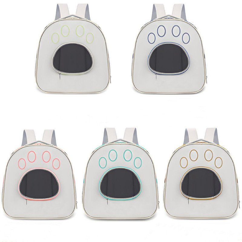 Foldable breathable cat bag, portable pet bag when going out, large capacity portable backpack cat bag