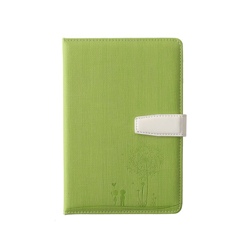 Business office notebook A5 embossed thickened notepad PU soft leather notepad student stationery magnetic buckle book