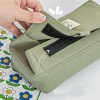 Large-capacity canvas compartment pencil bag primary school student simple pencil box storage bag ins high-looking and durable stationery bag