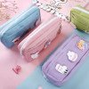Large Capacity Oxford Cloth Stationery Box Student Cute Storage Dirty-Resistant Pencil Bag Wholesale