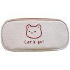 Canvas pencil case large capacity student simple pencil case ins style girly heart
stationery box