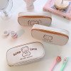 Canvas pencil case large capacity student simple pencil case ins style girly heart
stationery box