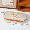 Canvas pencil case cute large capacity student simple pencil case ins girl heart stationery box