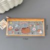 Pen Bag Cute Capybara Transparent Stationery Bag Student Portable Pencil Bag Multifunctional Storage Bag Pen Case