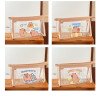 Large-capacity pencil bag cartoon capybara stationery bag ins style transparent cosmetic bag storage bag stationery box
