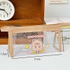 Large-capacity pencil bag cartoon capybara stationery bag ins style transparent cosmetic bag storage bag stationery box
