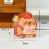 Pen Holder Cartoon Capybara Stationery Box Acrylic Student Pen Box Desktop Storage Box