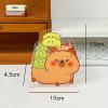 Pen Holder Cartoon Capybara Stationery Box Acrylic Student Pen Box Desktop Storage Box