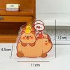 Pen Holder Cartoon Capybara Stationery Box Acrylic Student Pen Box Desktop Storage Box