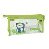 Cute giant panda pencil bag cartoon panda PVC stationery bag student transparent waterproof stationery storage bag pencil bag