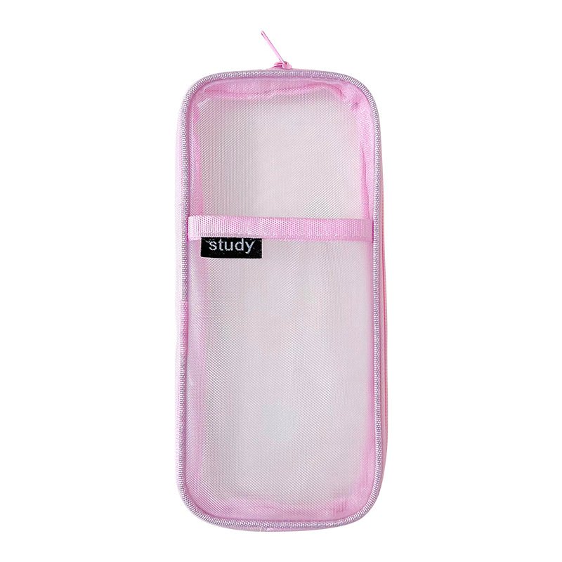 Simple transparent mesh pencil bag student large capacity stationery bag ins Japanese exam special pencil 
Bag stationery box
