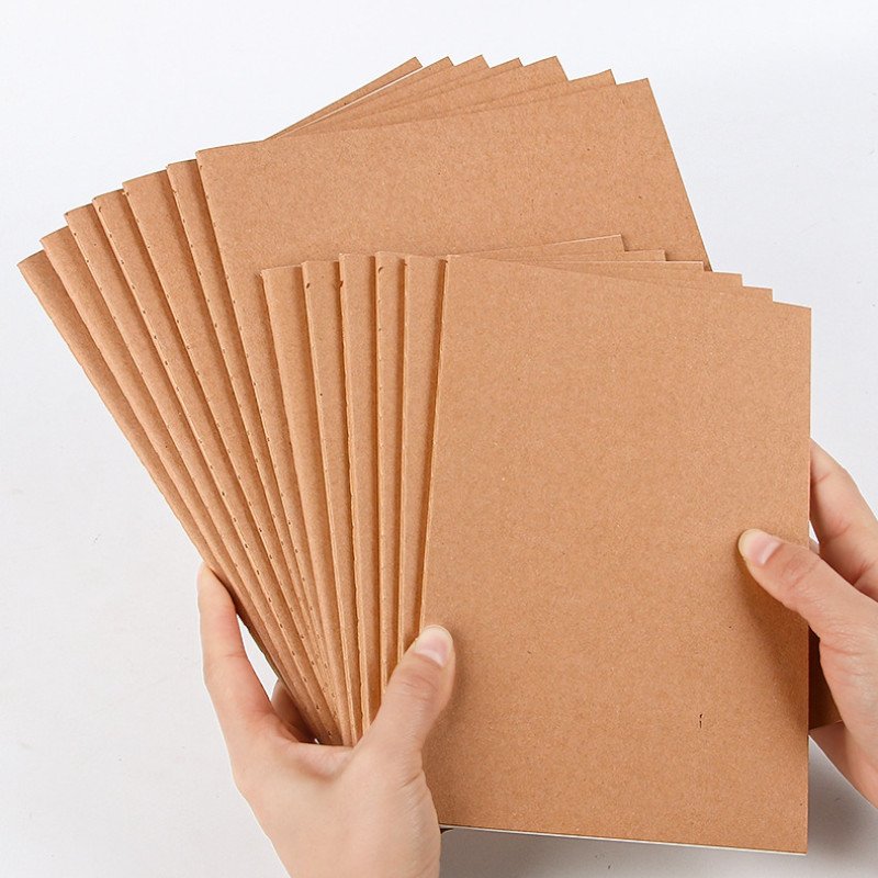 B5 office notebook thickened student simple kraft paper lined notebook notepad horizontal line exercise book