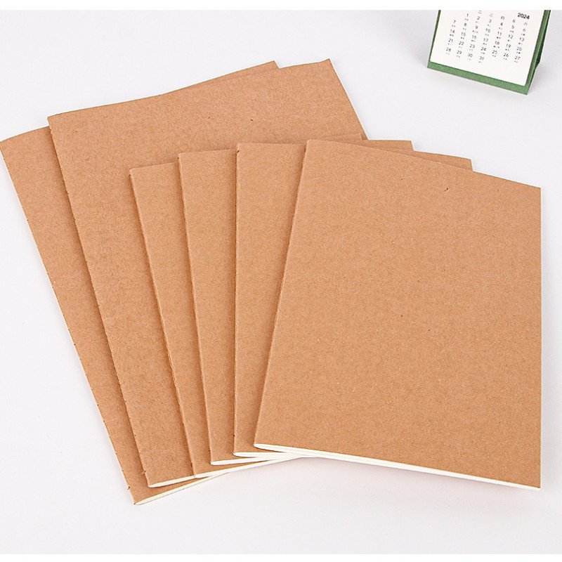 B5 office notebook thickened student simple kraft paper lined notebook notepad horizontal line exercise book