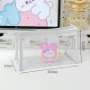Cute transparent pencil bag cartoon large capacity stationery bag student high-looking stationery storage bag transparent 
pencil bag